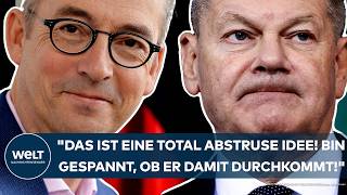 AMPELAUS Scholz quotDas ist eine total abstruse Idee Bin gespannt ob er damit durchkommtquot [upl. by Acinorev]