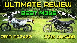 Suzuki DRZ400 FULL Ultimate review Must have Mods top speed and ride 2000 – 2018 E7 [upl. by Cedell]