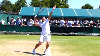 Milos Raonic Serve In Slow Motion  Tennis Serve Technique [upl. by Weinrich]