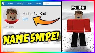 OMG Snipe RARE Roblox Usernames In 2018 [upl. by Clarette]