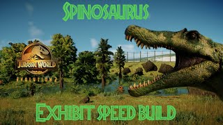 Spinosaurus amp Dimetrodon Exhibit Speed Build  Jurassic World Evolution 2 [upl. by Dagny]