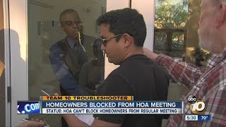 Residents blocked from entering HOA meeting [upl. by Akirahc762]