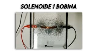 Experimentando Solenoide 1 bobina  1 coil solenoid [upl. by Einnaffit]