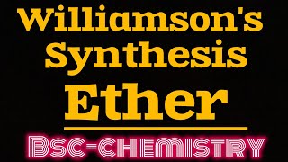 Ether formation Convert Haloalkane to Ether  Bsc chemistry [upl. by Otrebliw]