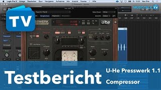 Test  Uhe Compressor Plugin Presswerk 11  deutsch [upl. by Olimac]