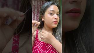 Trying Ear piercing cleaning hack 😱makeup shortsfeed youtube [upl. by Leirej]