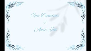 💕Geo Dominic amp Anit Job💕 Wedding Live Streaming [upl. by Paulo]