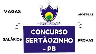 CONCURSO PREFEITURA DE SERTÃOZINHO  PB PROVAS INSCRIÇÕES E APOSTILAS [upl. by Leavy761]