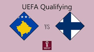 Kosovo vs Finland  European Qualifying Group B [upl. by Jopa]