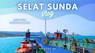 JALUR DARAT PALEMBANG  JAKARTA  EKSOTISME SELAT SUNDA DARI ATAS KAPAL SandurezuVlog Eps90 [upl. by Nico]