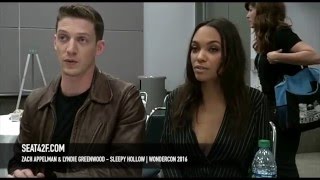 Zach Appelman amp Lyndie Greenwood Sleepy Hollow WonderCon 2016 Interview [upl. by Paolo]