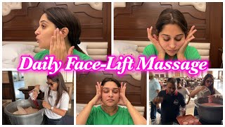 Do this Face Massage Daily For Face Lift amp Anti Aging 20 Ltrs Of Sharbat To Kill the Heat 😍 [upl. by Enirol238]