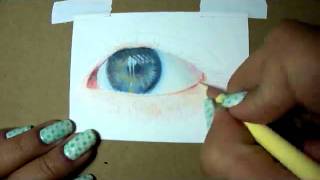 Colored Pencil Tutorial  Eye [upl. by Calvo]