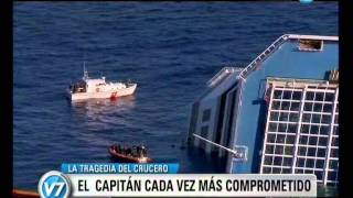 Visión Siete Comprueban que el capitán abandonó el crucero [upl. by Lemon]