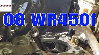 Yamaha WR450F 2008  Top End Installation [upl. by Neveda]