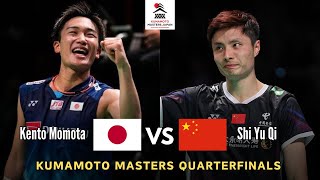 Kento Momota vs Shi Yu Qi Kumamoto Japan Masters 2023  QF [upl. by Inat]