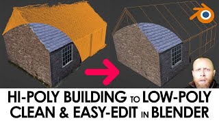 HiPoly Photogrammetry to LowPoly  Blender Beginner Tutorial [upl. by Gellman72]