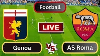 Live  Genoa vs AS Roma  Italian Serie ARound 6  Football Live [upl. by Onida]