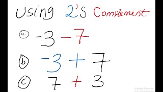 2s Complement Addition and Subtraction [upl. by Nayllij328]