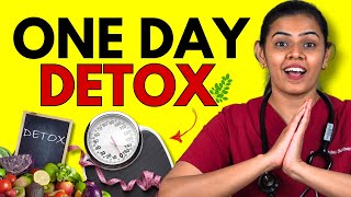 Detox Diet Plan for Weight Loss for One day in Hindi [upl. by Isnam]