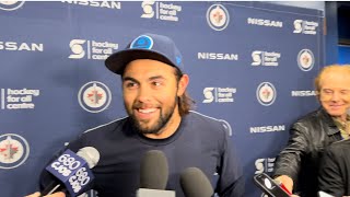 Winnipeg Jets Practice Report Alex Iafallo [upl. by Zerline73]