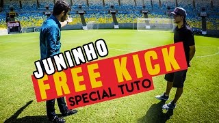 JUNINHO teaches me how to FREEKICK special tuto  seanfreestyle [upl. by Ziana]