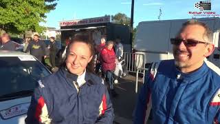 Fabien Abraham et Jessica Hennebert à larrivée du Rallye Charlemagne 2024 [upl. by Ynnek]