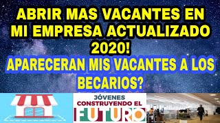 Muchas Vacantes en Jovenes Construyendo el Futuro [upl. by Drarreg]