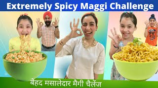 Extremely Spicy Maggi Challenge  RS 1313 FOODIE  Ramneek SIngh 1313  RS 1313 VLOGS [upl. by Eanerb37]