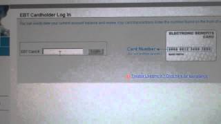 How to check your EBT Card balance  New Website [upl. by Eloise]