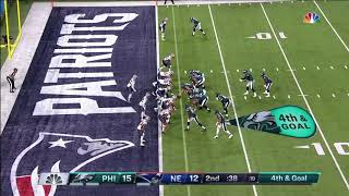 Nick Foles Catches A TD Pass From Trey Burton Before the Half  Super Bowl 52 Highlights [upl. by Nylauqcaj]