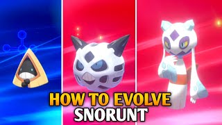 How To Evolve Snorunt Into Glalie And Froslass In Pokemon Sword amp Shield  Galar Pokedex [upl. by Aliuqehs]