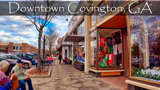 Covington GA  Downtown Walking Tour  4K USA [upl. by Pandich]