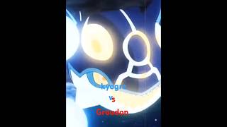 kyogre vs groudon pokemon kyogre groudon [upl. by Fenelia]