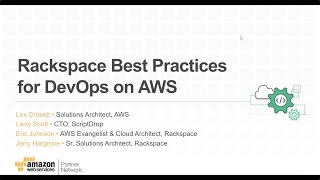 Rackspace Best Practices for DevOps on AWS [upl. by Rubel746]