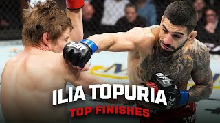 Ilia Topuria  Top Finishes [upl. by Niveg]