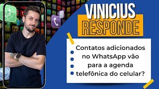 Contatos adicionados no WhatsApp vão para a agenda telefônica do celular [upl. by Kraft]