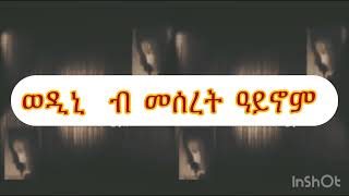 Tigrigna Music Meseret Aynom Wedini [upl. by Ekrub]