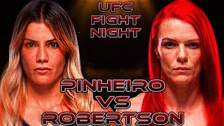 Luana Pinheiro vs Gillian Robertson Fight Simulation [upl. by Kayley]