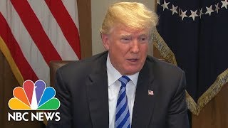 President Donald Trump Refers To Some Undocumented Immigrants As ‘Animals’ At WH Meeting  NBC News [upl. by Ahsemrak440]