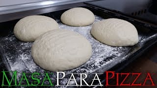 MASA PARA PIZZA ITALIANA  FINA Y CRUJIENTE [upl. by Jordon]