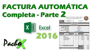 Crear factura automática completa en Excel  Incluye Listas Función SI BUSCARV y Macros  PARTE 2 [upl. by Ingles]