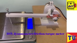 DIY dynamometer friction torque meter using 3D printer [upl. by Adlaremse]