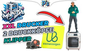 Ging doch alles gut XXL 3D DRUCKER  DUALKOPF  KLIPPER MINGDA MD400D  Test  Review  Deutsch [upl. by Jerrilee249]