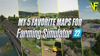 5 Musttry Maps For Farming Simulator 22 [upl. by Ayrad15]