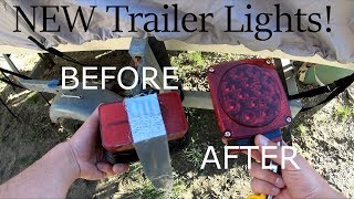 Boat Project 08  NEW LED Trailer Lights  1969 Fiberform [upl. by Notliw]