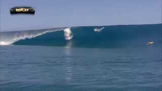 Taumata Puhetini Severe Wipeout at Teahupoo 2014 [upl. by Arerrac]