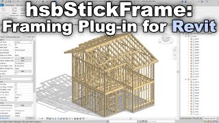 Revit Plugin for Framing Tutorial  hsbStickFrame on hsbDesign24 [upl. by Dyun695]