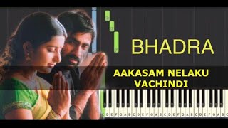 Bhadra Piano Song Tutorial  Hey Aakasam Song  Ravi Teja Meera Jasmine [upl. by Ellinger]