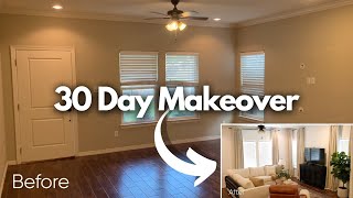 DIY EXTREME HOME MAKEOVER 30 Day Transformation  Kitchen Living Room Dining Room Laundry Room [upl. by Dew249]